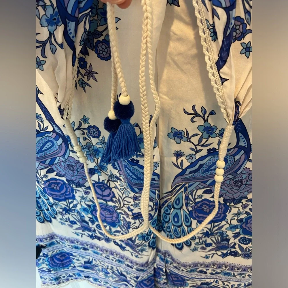 Spell Designs Hotel Paradiso Jumpsuit in Bluebird Size Small - Picture 12 of 15